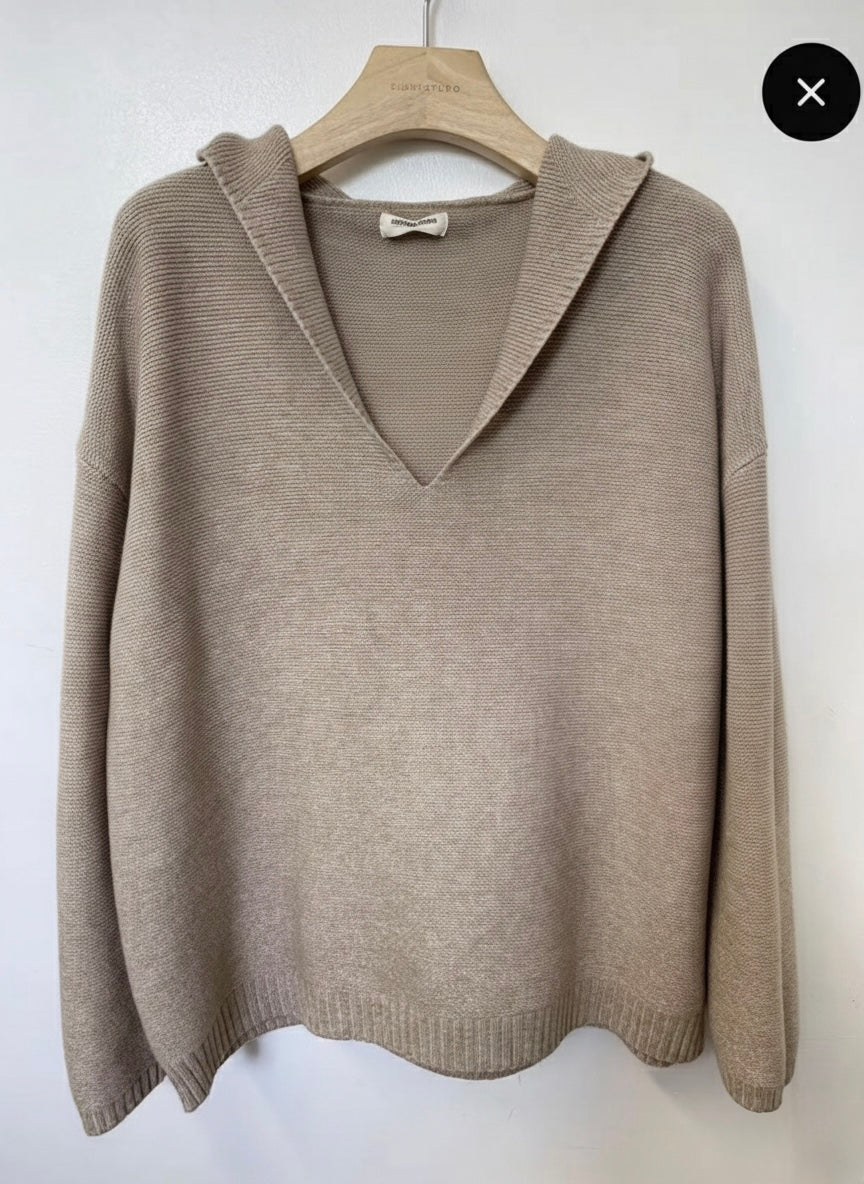 Pull en maille à capuche - MAGALI