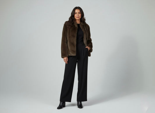 LIORA - Veste fourrure