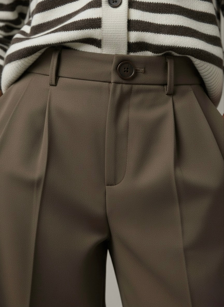 SYMÉ - Pantalon marron