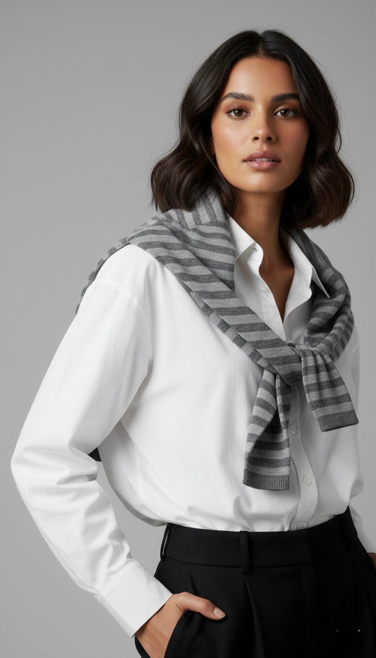 Chemise avec écharpe