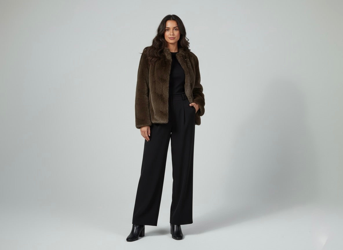 LIORA - Veste fourrure