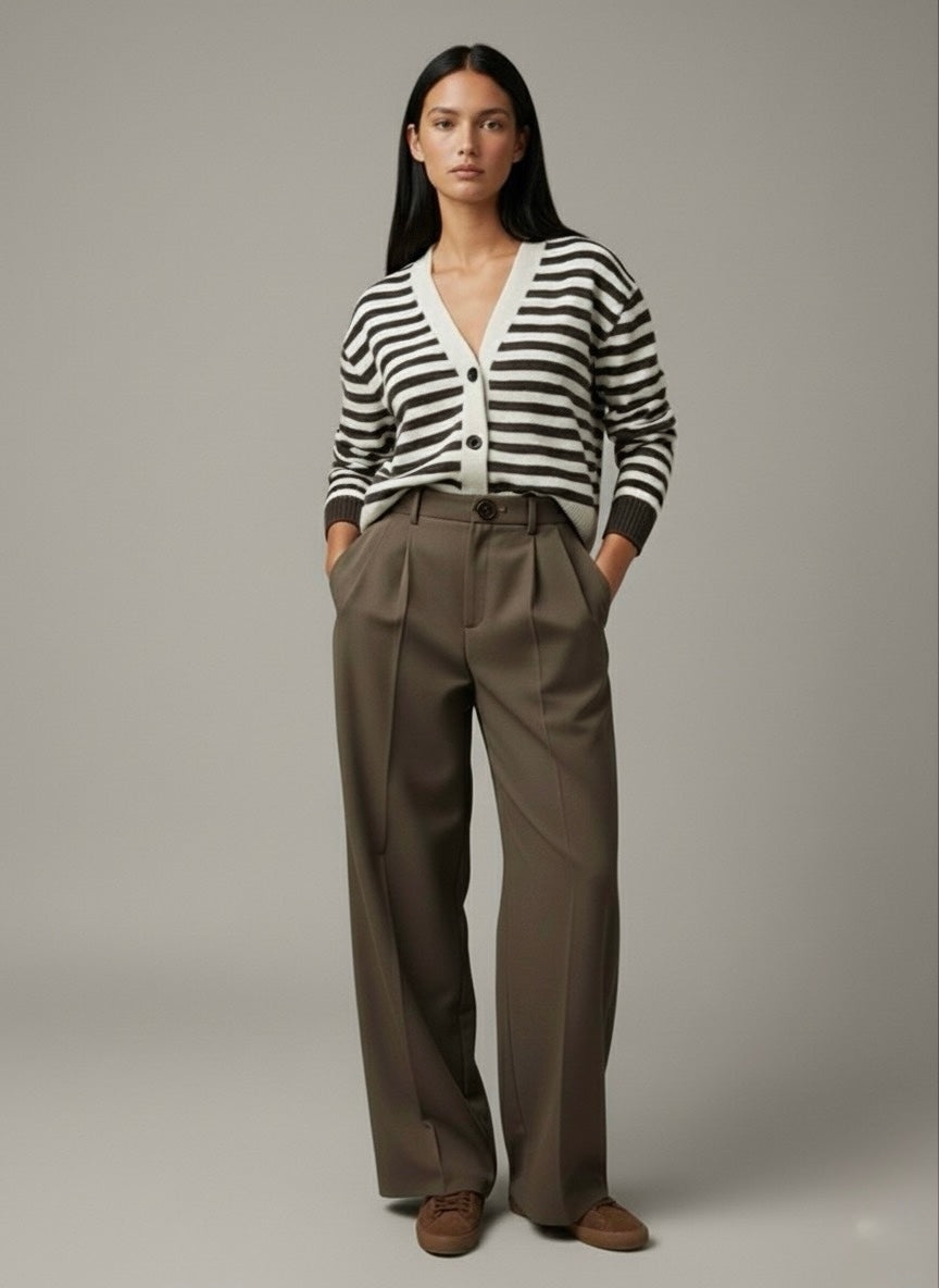 SYMÉ - Pantalon marron